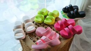 รองเท้าสุขภาพ 2 เส้น EVA พื้นนุ่มยาง น้ำหนักเบา ใส่สบาย ยืดหยุ่นดี และสวมสายคาด Ann.Fashion #sy809