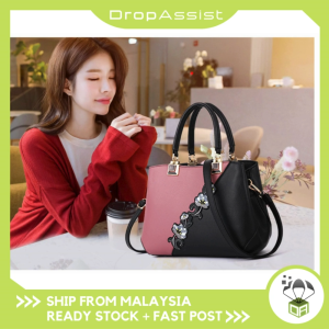 DROPASSIST 2389 Women High Quality Sling Crossbody Shoulder Handbag Bag Wanita Perempuan PU Beg Sandang