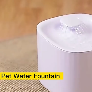Pet Cat Water Fountain Automatic Cat Water Dispenser 3L Dog Pet Water Dispenser with LED Indicator and Replacement Filter
