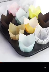 (50 Pcs) Paper Cup Muffin | Alas Bolu Kukus | Kertas Minyak Muffin | Kertas Cupcake Muffin