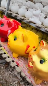 Heo Đất Chữ Lộc Heo Pi Trơn Size Lớn D21*R19*C20 Lợn Đất Ống Tiết Kiệm Đựng Tiền - Heo Đất PiPi