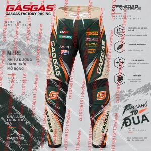 Quần Đua Xe Địa Hình GASGAS Factory Racing Dành Cho Nam Quần Đua Xe Enduro MX Quần Thể Thao Dành Cho Người Lái Mô Tô