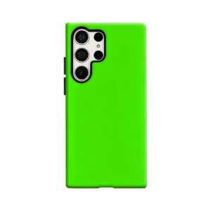 Potdemiel | Ốp Điện Thoại Màu Xanh Neon Cho Samsung Galaxy S26/S25/S24/S23 Ultra Plus Chống Sốc Hai Lớp Mặt Lưng Cứng Cáp Chống Xước Chất Liệu PC TPU Mềm