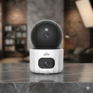 Camera IP 3MP UNV IPC-S3S-M33D-NB: Ống Kính Kép (Dual-Lens) 3.0 Megapixel AI Thông Minh phát hiện tiếng trẻ em khóc nhận diện người động vật tự động chuyển ngày đêm