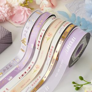 JIUXIACAIDAI | Mother Birthday Flower Bouquet Decorative Ribbon