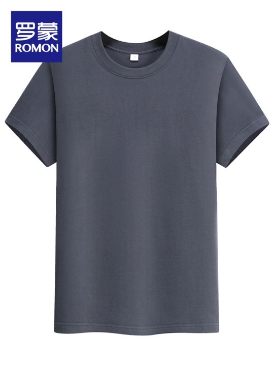 Lormen%20Men's%20Fashion%20round%20Neck%20Short%20Sleeve%20T-Shirt%20Pure%20Cotton%20Lightweight%20Loose%20Summer%20Top%20Antibacterial%207A%20Youth%20Casual%20-%20Image%206