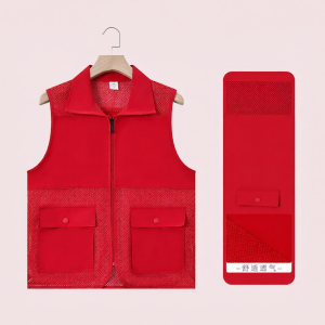 ZUOSALUN | Customizable Logo Purple Mesh Vest