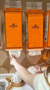 ยกลัง 4 แพ็ค ทิชชู่แบบดึง แขวนได้ หนา 5ชั้น/1แพ็ค 1350แผ่น (แถมตะขอ) ไม่ขาดง่าย สะอาดปลอดภัย พร้อมส่งจากไทย