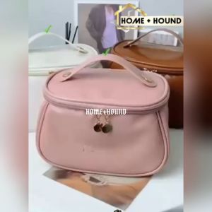 HOME+HOUND Portable PU Makeup Bag Large Waterproof Cosmetic Bag Travel Makeup Bag Women Large Capacity Portable Cosmetic Case