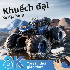 4DRC Y10 Xe Ô Tô Điều Khiển Từ Xa 2.4G 4WD Chống Nước Đổ Bộ Diễn Viên Đóng Thế Thuyền Mọi Địa Hình Xe Tải Đồ Chơi Cho Trẻ Em Quà Tặng Sinh Nhật