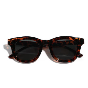 แว่นกันแดดกรอบหนาสีเหลืองสีเขียวสไตล์ย้อนยุค แว่นกันแดดแบบลำลองที่สวมใส่สบายและทันสมัย ​​สำหรับผู้ชายและผู้หญิง