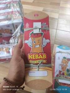bungkus kebab mini warna 22x8 isi 100