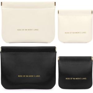 Cosmetic Bags for Women Small Makeup Bag for Purse PU Leather Makeup Pouch Travel Makeup Bag with Zipper Make Up Bag