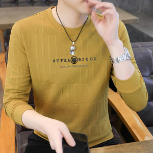 Áo Thun Nam Dài Tay Cổ Tròn Thường Ngày Mùa Thu Xuân Áo Nỉ Thời Trang Áo Trùm Đầu Thêu Trùm Đầu Thời Trang Áo Thun Nam