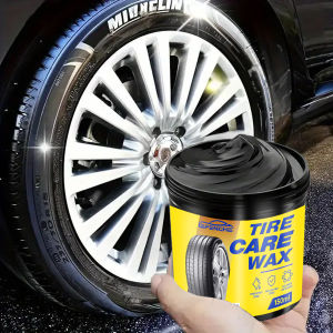 Car Tire Shine Wax - Long-Lasting Gloss Enhancer for Plastic Parts Anti-Aging Protection Fit for All Vehicles Application for