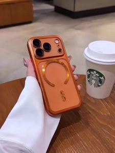 Ốp Lưng Trong Suốt Magsafe Mờ Sang Trọng Cho iPhone 17 Pro Max Vỏ Mạ Mềm Từ Tính Trong Suốt Với Bảo Vệ Camera