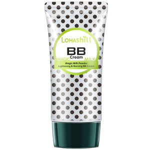 Lohashi Magic Milk Powder BB Cream Natural Makeup Concealer Strong Moisturizing Brightening Facial Makeup Tool for Any Skin Type