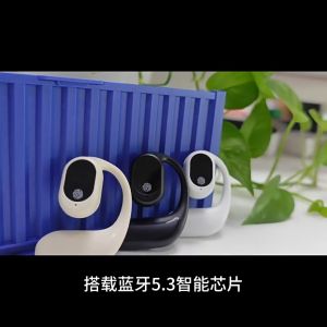 ชุดหูฟังบลูทูธไร้สาย หูเดียวกีฬาออกกำลังกายเพลงหูฟัง Black White Original Single Bluetooth Headset Large Battery Long Battery Life No in-ear Wireless Single-ear Business Sports Exercise Music Earphone on-ear Headphones Earbuds with Mic