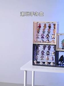 Figure display box Layered storage Dustproof Solid stacking Kotak Paparan Kotak Buta 亚克力展示盒