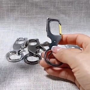 Multi-function Keychain Bottle Opener Motorcycle Car Keychain Key Pendant with Foldable
