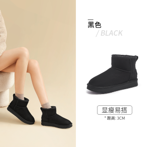 Camel Womens Winter Boot 2025 New Fleece Lined Warm Snow Boots Thickened Northeast Cotton Casual Short Boots for Youth