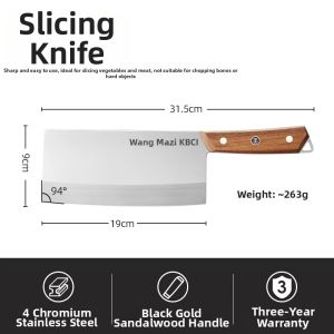 WANGMAZI | Home Kitchen Use Butchers Cleaver Set Chopping Cleaver Slicing Knife