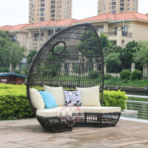 Outdoor Rattan Sofa Bed Hotel Swimming Pool Resort Large round Bed House Courtyard B & B Creative Birds Nest Lying Bed