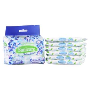 Sanicare Mini Cooling Wipes 6 packs 48 sheets