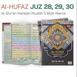 Alquran Al Hufaz Juz : 28 29 30 Mushaf Hafalan 5 Blok Tajwid Warna (Isi 3 Juz)
