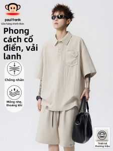 Paul Frank | Bộ Đồ Thể Thao Nam Mỏng Tencel Vải Linen Có Chất Liệu