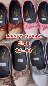 KASUT BUDAK PEREMPUAN KASUT RAYA BUDAK GIRL SHOES SIZE 26-35 2 TAHUN KE ATAS PU LEATHER ANTI SLIP KIDS SHOES RUBBER SOLE GIRL SHOES