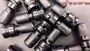 Konektor Adaptor Mata Bor Impact Wrench 1/2 Inch Adapter Converter Ke Mata Obeng Hex 1/4 Inch