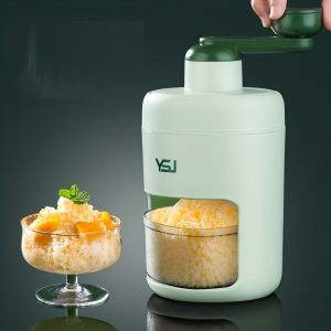 Portable Snow Machine Manual Shaved Ice Maker Machine For Home Ice Shaver Hand Crank Slushy Maker Machine Ice Crusher For Snow Ideal For Outdoor Picnics