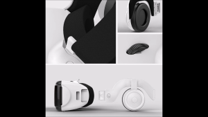 Kính Xem Phim 3D trên điện thoại thông minh VR Shinecon 6.0 G06EB có tai nghe Kính chơi game Tặng Tay cầm chơi game bluetooth 3.0