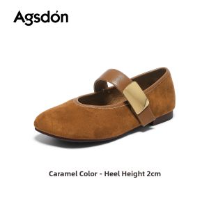 Agsdon | Vintage Leopard Mary Jane Flats New Style