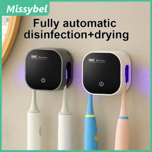2025 New Intelligent Drying UV Toothbrush Disinfector/Toothbrush Storage UV Disinfector/Non Perforated Toilet Wall Mounted Storage Rack Electric Toothbrush Mini Storage Rack Disinfector