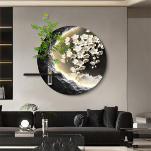 XIANGTUYIN | Sandy Texture Moon Flower Decorative Wall Art