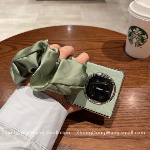 Huawei MateX5 Luxury Edition Phone Case with Silk Scarf Wristband Protective Cover for Women Foldable Screen Fashionable Design