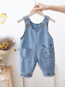 กางเกงยีนส์เด็กชาย ชั้นเดียว สำหรับเด็กวัยเตาะแตะ ฤดูใบไม้ผลิและฤดูใบไม้ร่วง กางเกงขายาว สไตล์เด็กชาย แฟชั่นเด็ก ความยาวปกติ