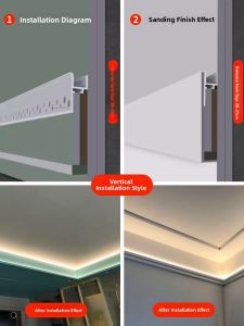 SHUOYU | Aluminum Slot Embedded Line Light Linear Ceiling Light