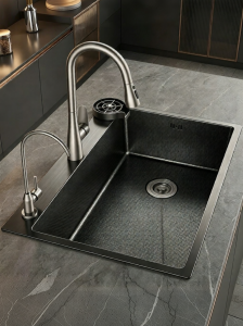 SHENYUAN | Large Single Basin Kitchen Sink 304 Stainless Steel