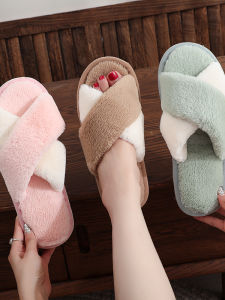 Warm Home Slippers for Men And Women Spring Autumn Style Anti Slip Cotton Slippers Open Toe Design Comfortable Indoor Shoes