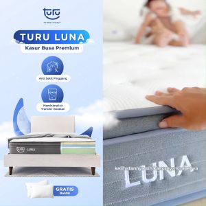 Kasur Busa Premium TURU LUNA Plush Top Natural Latex ukuran 180x200
