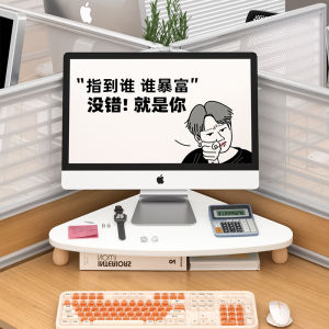 Corner Computer Riser Station Corner Office Desk Surface Panel Desktop Monitor Triangle Shelf Corner Shelf