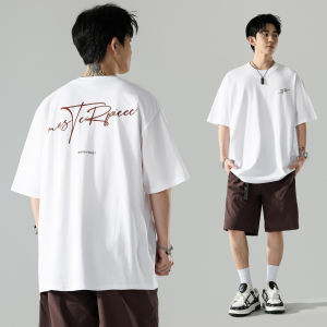 Wood soon | Cool Comfortable Breathable Summer American Street Style Letter Print Loose T-Shirts