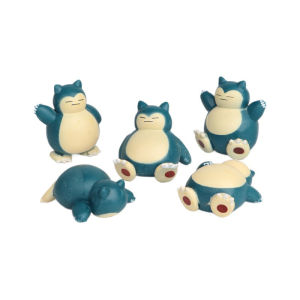 DUODUOBAO | 5 Cái/Lô Mô Hình Snorlax Mini 1.8-3cm Trang Trí Bánh Phong Cảnh Thu Nhỏ Đồ Trang Trí Dễ Thương PVC Phim Hoạt Hình & Truyền Hình