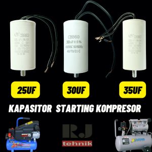 Kapasitor 25uf / 30uf / 35uf Kompresor Capacitor Starting Compressor