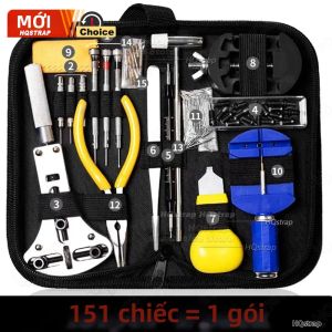 151 Chiếc Bộ Dụng Cụ Sửa Chữa Chuyên Nghiệp Của Thợ Đồng Hồ Bộ Dụng Cụ Mở Vỏ Bộ Dụng Cụ Sửa Đồng Hồ Cho Thợ Đồng Hồ