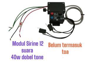 Modul Sirine 12 Suara dobel tone  40w