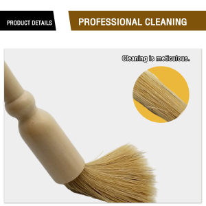 Talao Coffee Grinder Cleaning Brush Wood Handle & Natural Bristles Coffee Tool for Home Kitchen